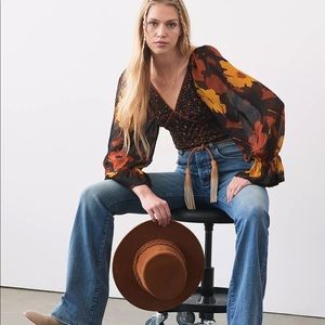 Anthro Pilcro High Rise Flare Jeans 24